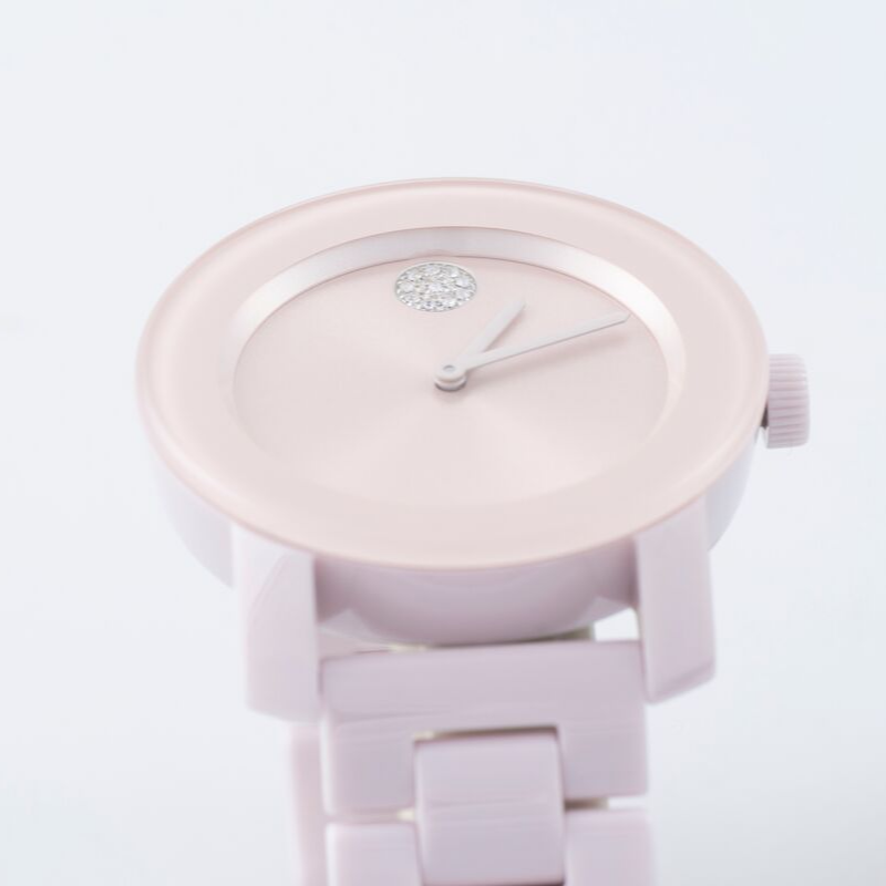 Blush Ceramic Movado Bold Womens Watch