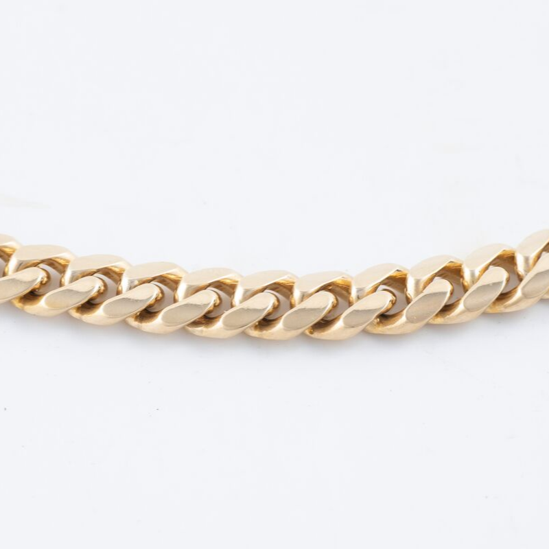 Men's Solid Cuban Link Gold Chain
